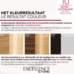 L'Oréal Excellence Crème Permanente Crèmekleuring 10 Extra Lichtblond