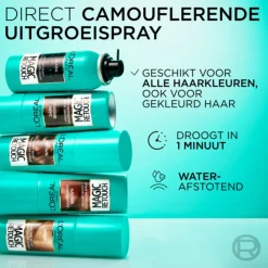 L'Oréal Magic Retouch Uitgroeispray Goud Middenbruin 75 ml