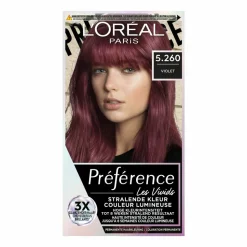 L'Oréal Preference Vivids Permanente Haarkleuring 5.260 Violet