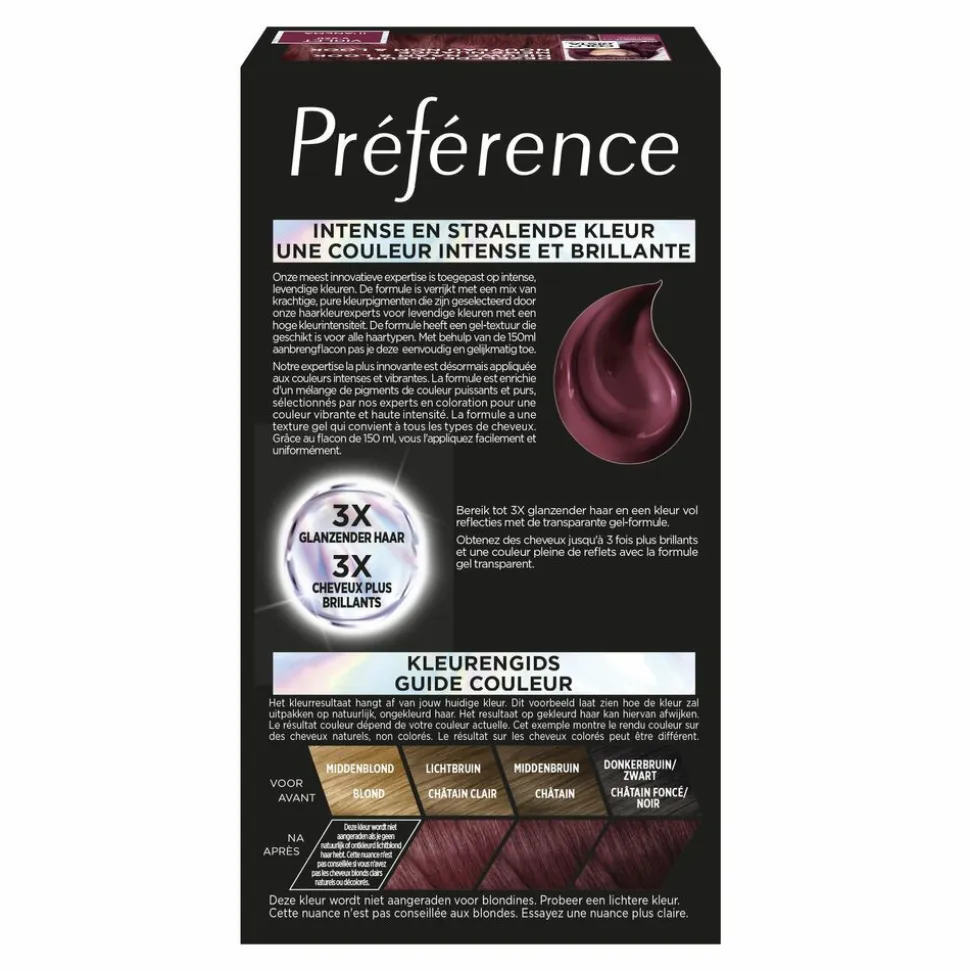 L'Oréal Preference Vivids Permanente Haarkleuring 5.260 Violet