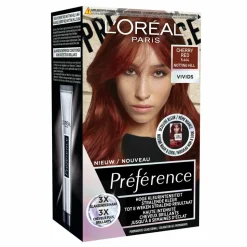 L'Oréal Preference Vivids Permanente Haarkleuring 5.664 Cherry Red
