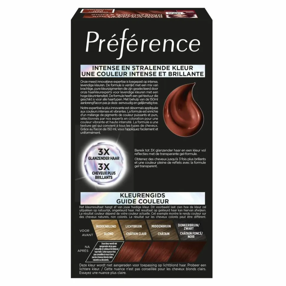 L'Oréal Preference Vivids Permanente Haarkleuring 5.664 Cherry Red