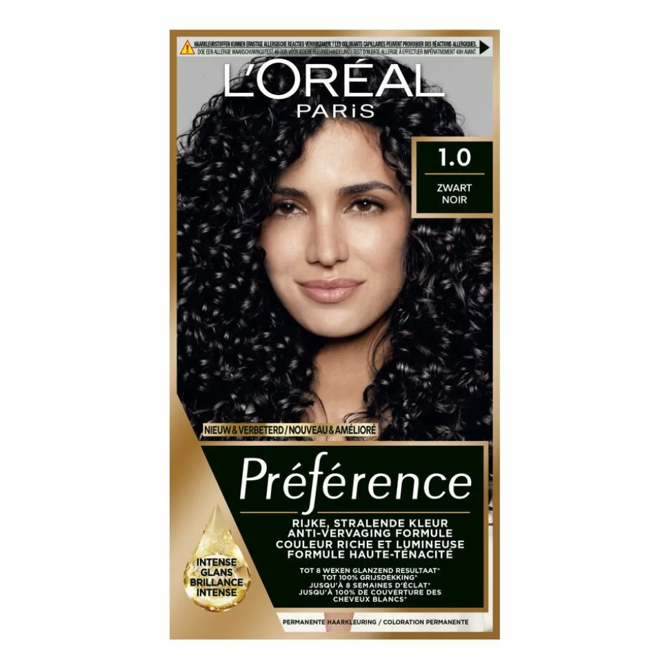 L'Oréal Préférence Permanente Haarkleuring 1 Zwart