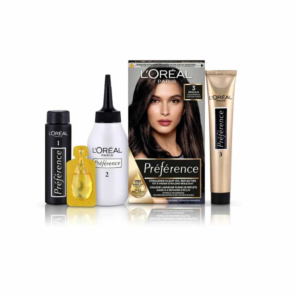 L'Oréal Préférence Permanente Haarkleuring 3.0 Donkerbruin