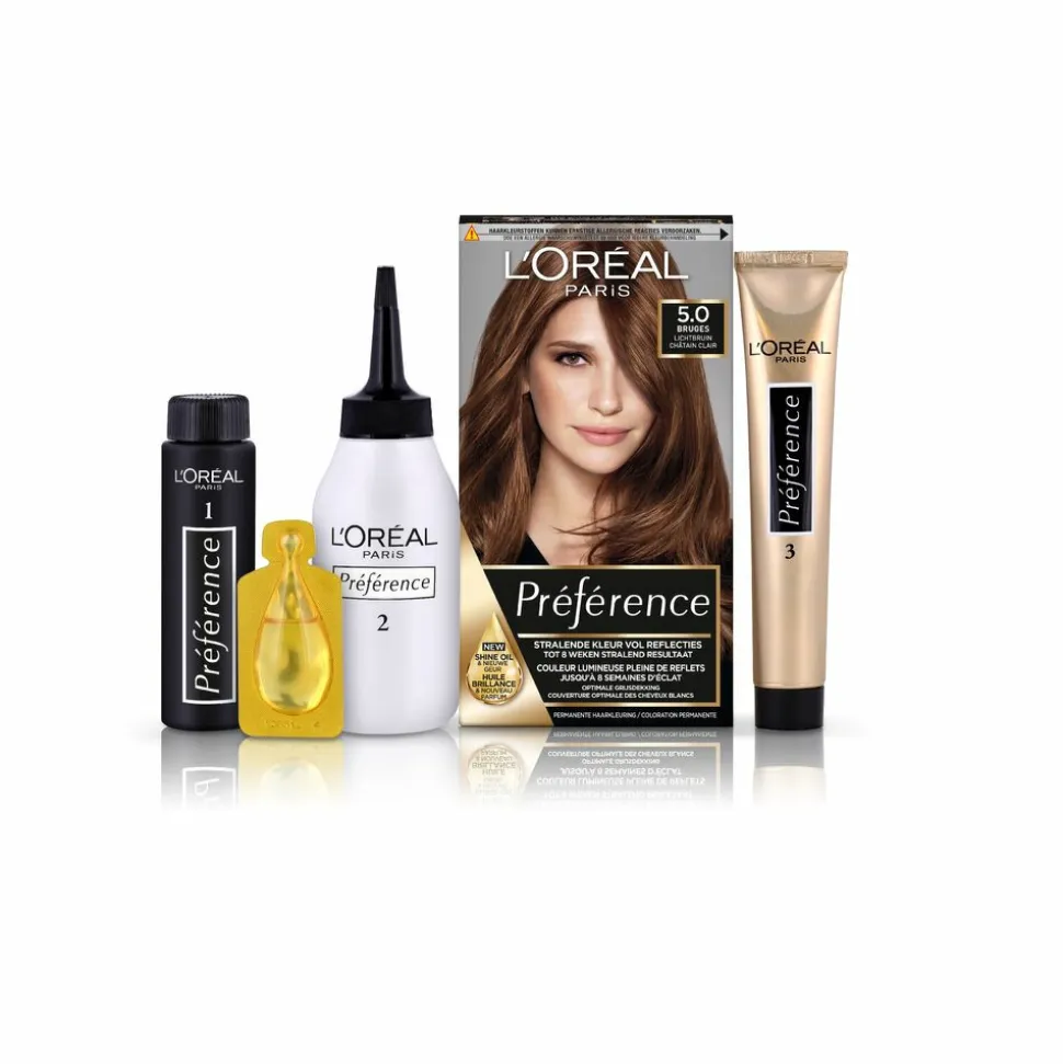 L'Oréal Préférence Permanente Haarkleuring 5.0 Lichtbruin