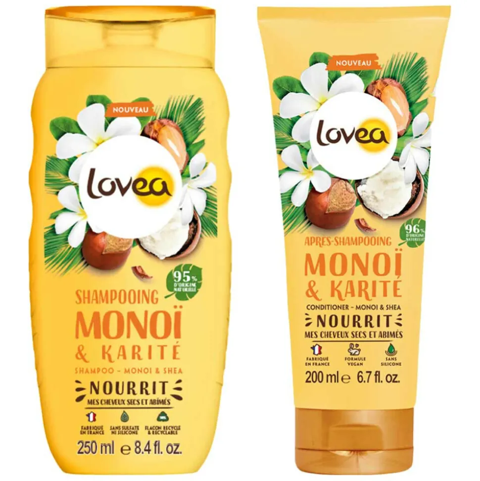 Lovea Monoï & Shea Shampoo en Conditioner Pakket