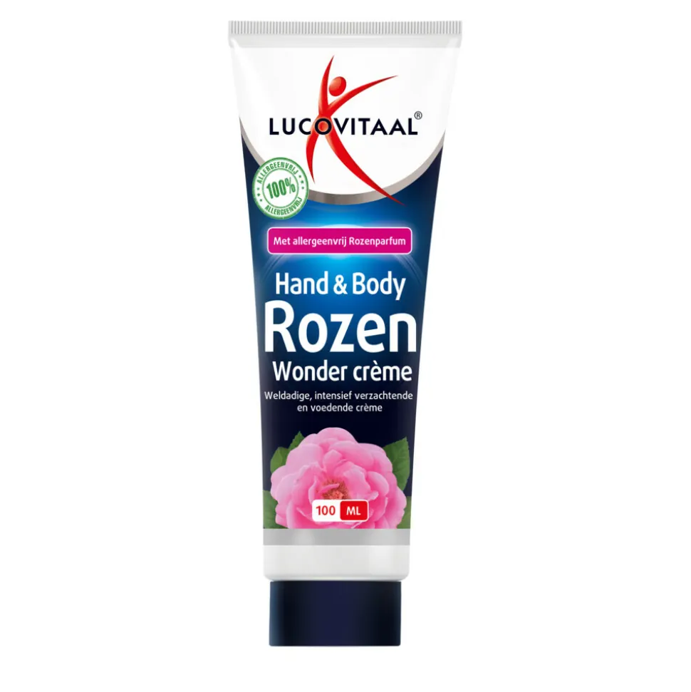 Lucovitaal Hand & Body Creme Rozen Wonder tube 100 ml