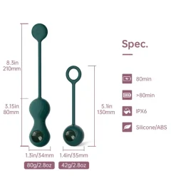 Magic Motion Crystal Duo Bekkenbodem Trainingsset App Bedienbare