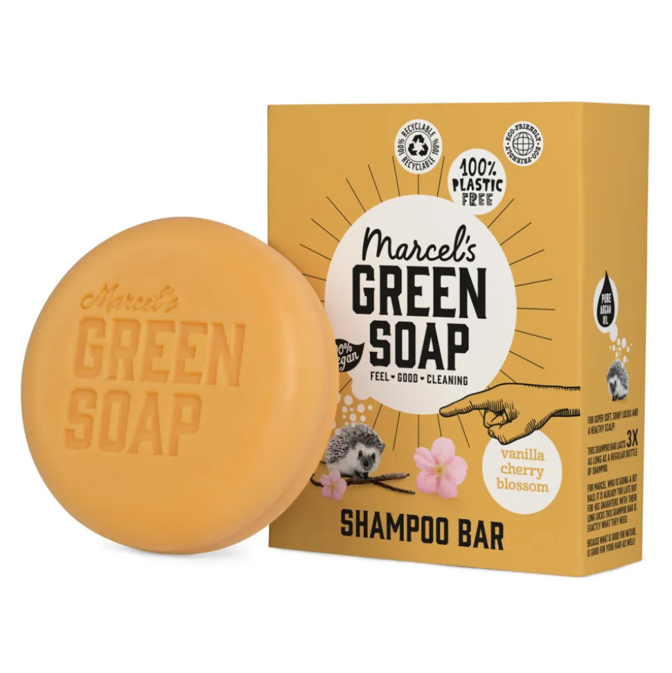 Marcel's Green Soap Shampoobar Vanilla & Cherry Blossom 90 gr