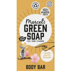 Marcel's Green Soap Showerbar Vanilla & Cherry Blossom 150 gr