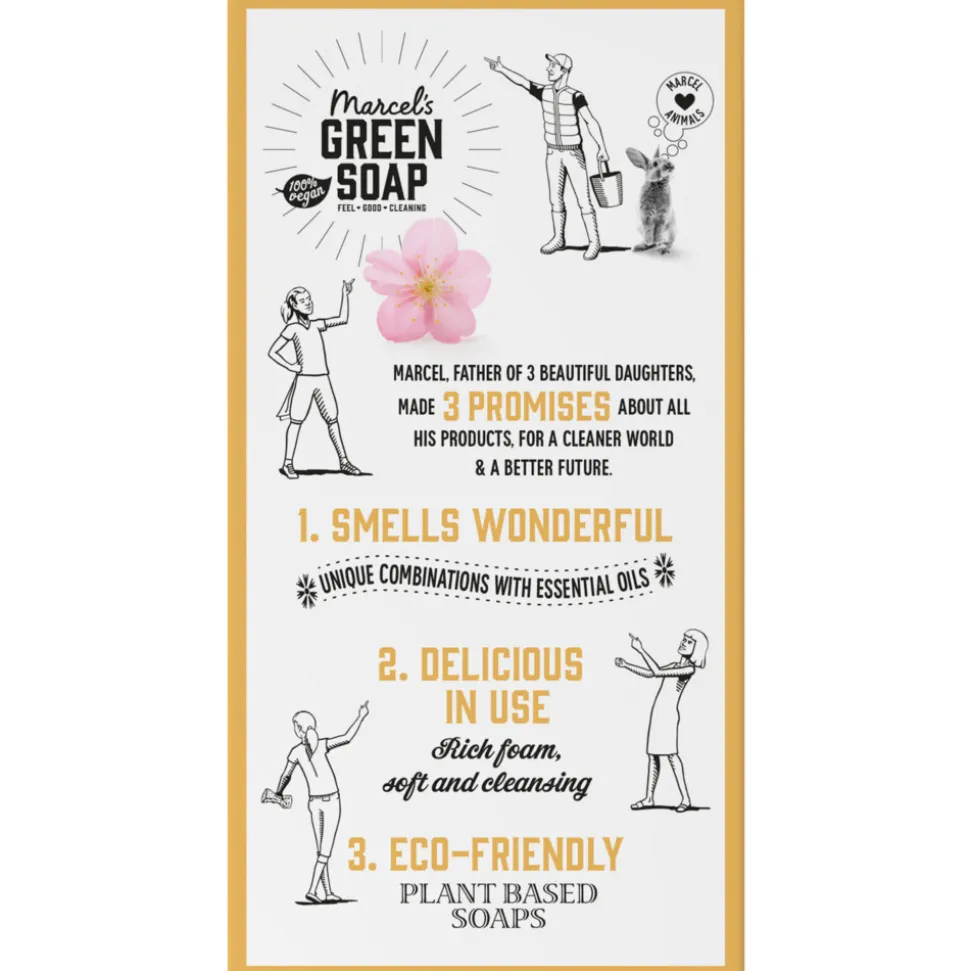 Marcel's Green Soap Showerbar Vanilla & Cherry Blossom 150 gr