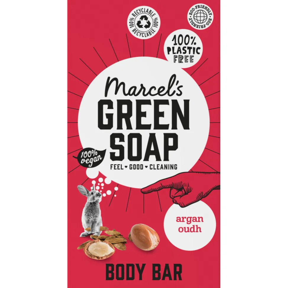 Marcel's Green Soap Showerbar Argan & Oudh 150 gr