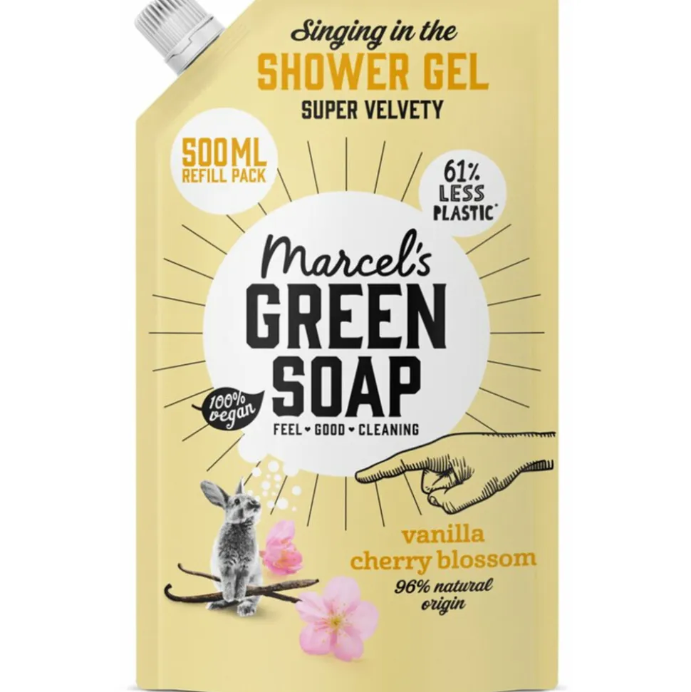Marcel's Green Soap Shower Gel Navulling Vanille & Kersenbloesem 500 ml