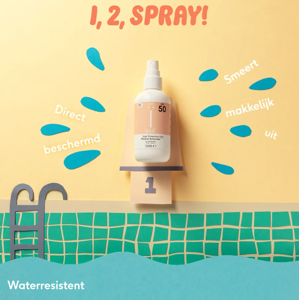 Naif Zonnebrand Spray SPF 50 100 ml