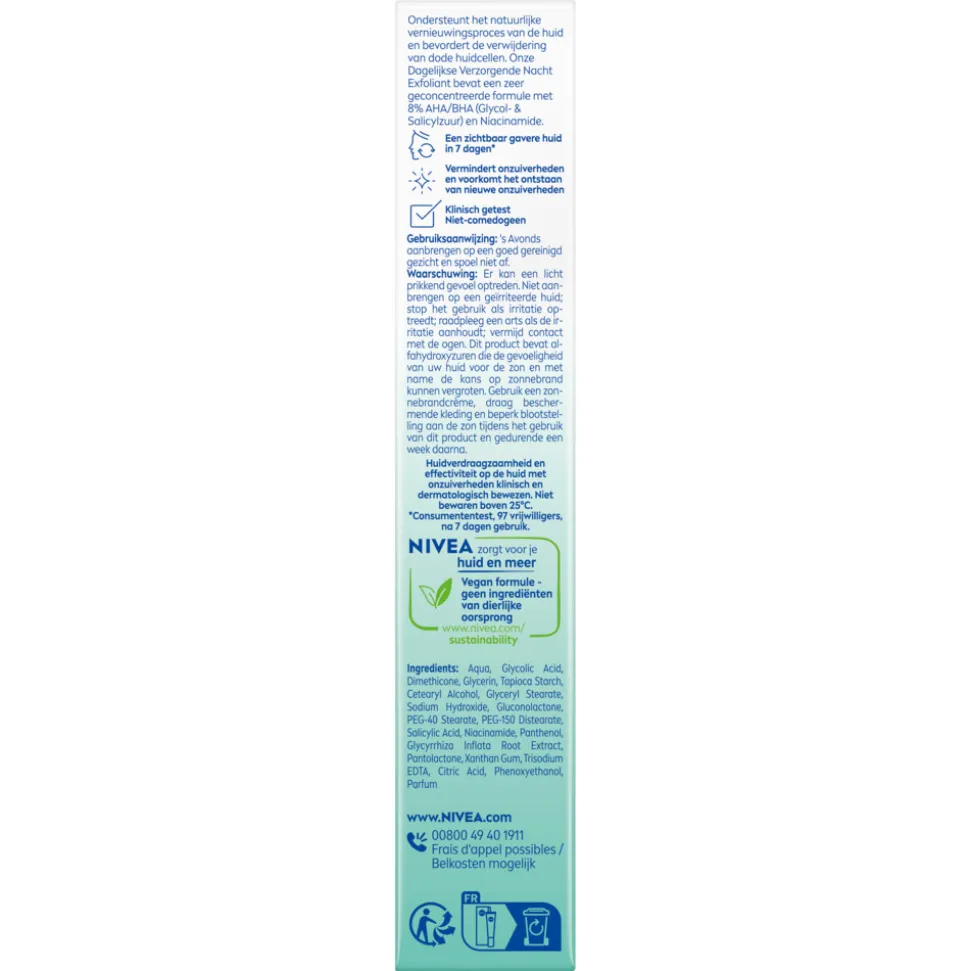 NIVEA Derma Skin Clear Nacht Exfoliant 40 ml