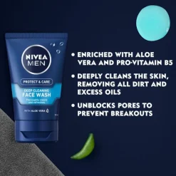 NIVEA Men Face Wash Protect & Care 100 ml