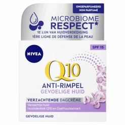 NIVEA Q10 Dagcrème Anti-Rimpel Gevoelige Huid SPF 15 50 ml