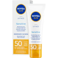 NIVEA Sun Sensitive Zonnecrème Gezicht SPF 50+ 50 ml