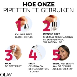 Olay Dagserum Hyaluronic 24 + Vitamine B5 40 ml