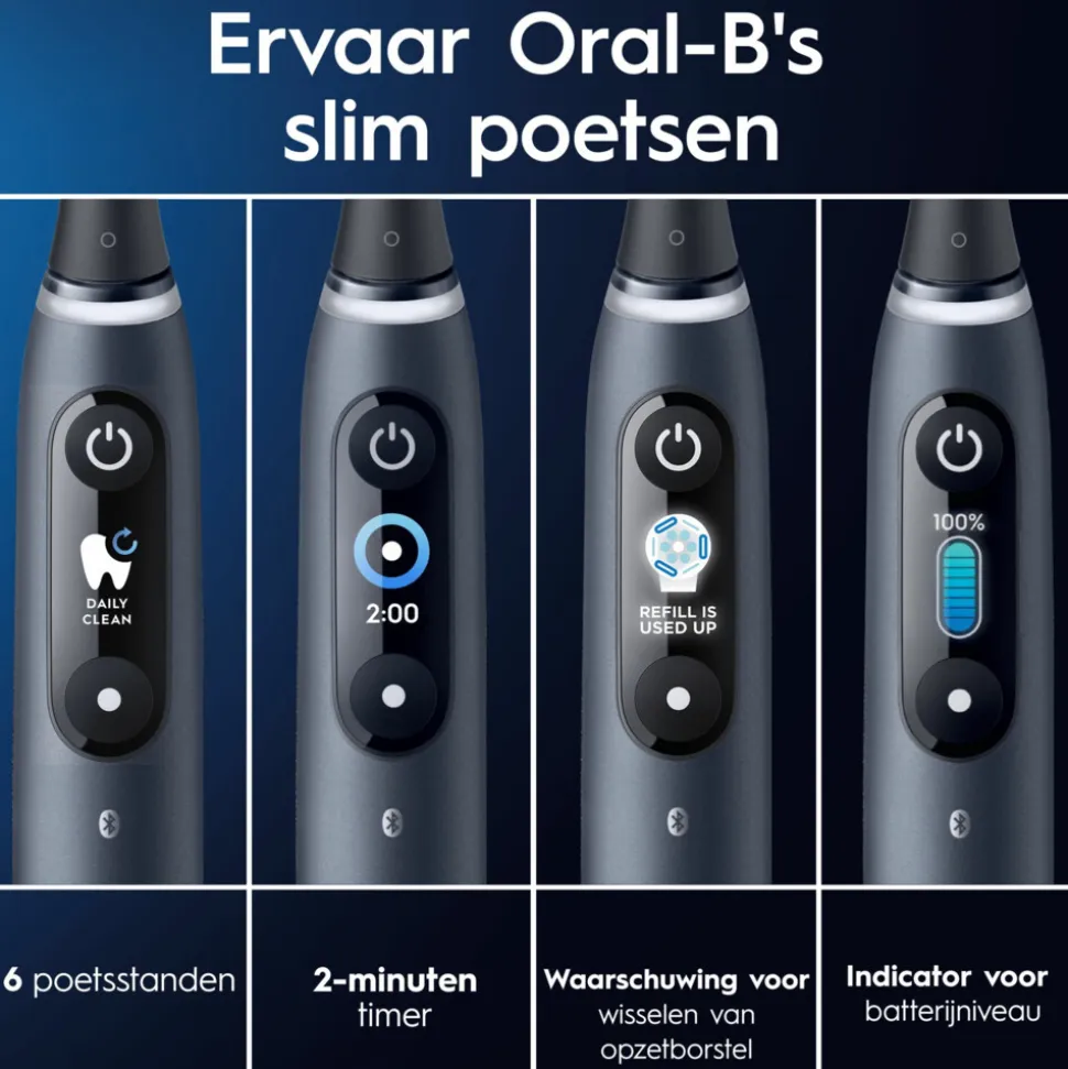 Oral-B Elektrische Tandenborstel iO 8 Duo Violet & Zwart 1 set