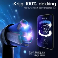 Oral-B Elektrische Tandenborstel iO 9 Duo Zwart & Roze 2 stuks