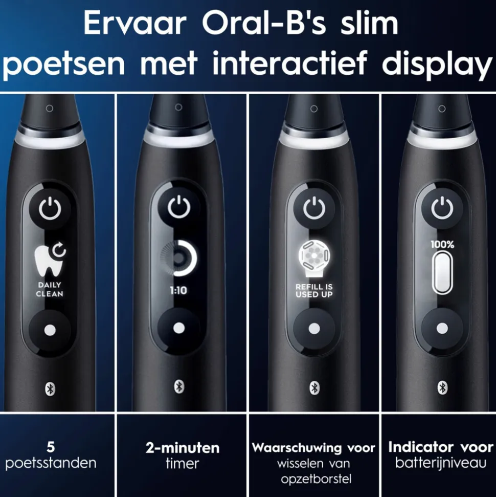 Oral-B Elektrische Tandenborstel iO 6 Duo Zwart & Roze 1 set