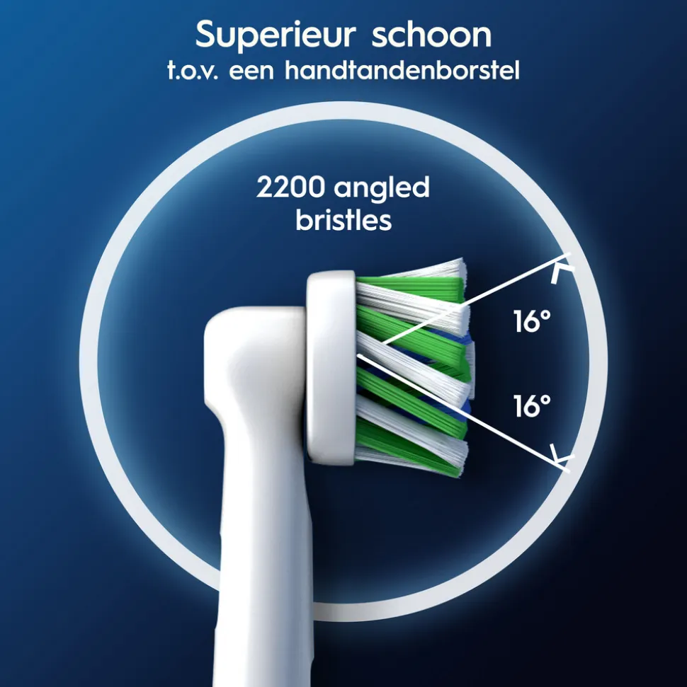 Oral-B Opzetborstels Pro Cross Action Wit 10 stuks