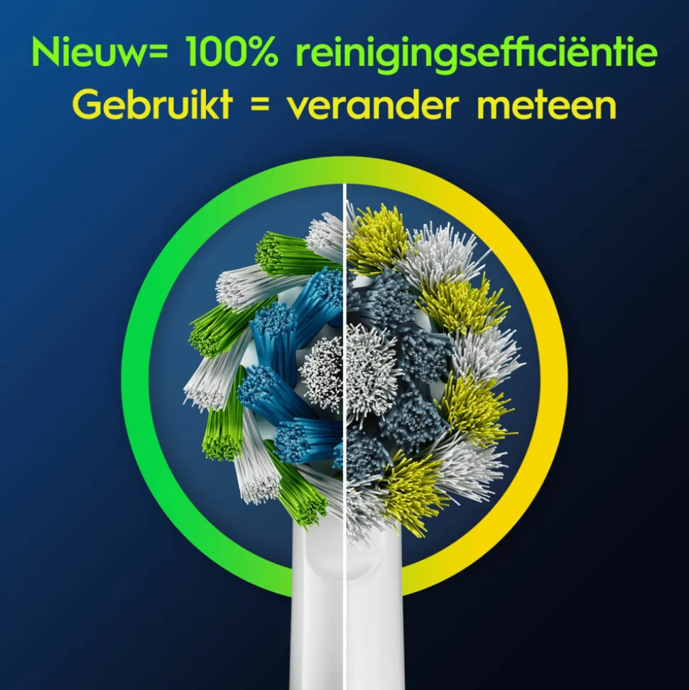Oral-B Opzetborstels Pro Cross Action Wit 9 stuks