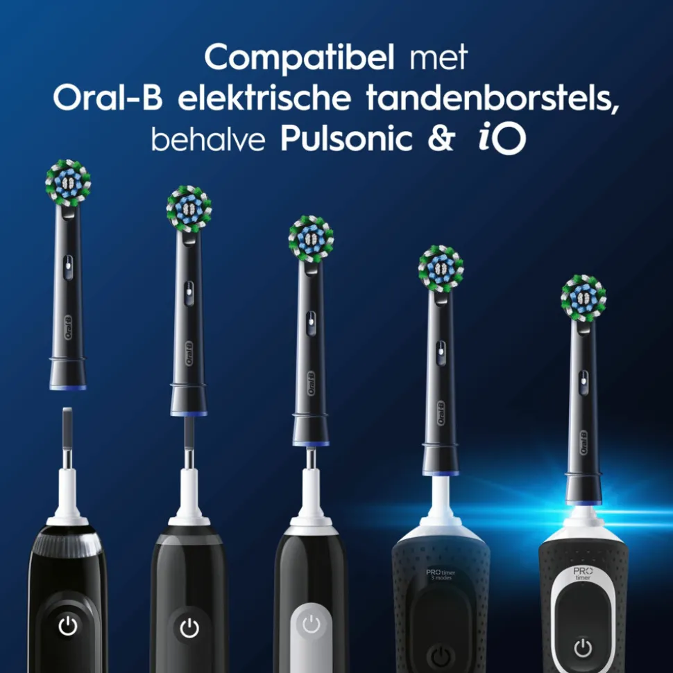 Oral-B Opzetborstels Pro Cross Action Zwart 8 stuks