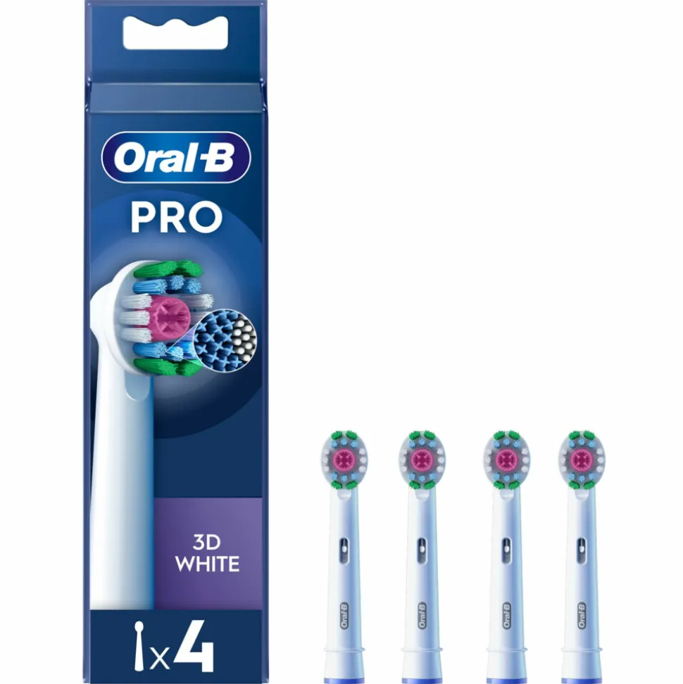 Oral-B Opzetborstels Pro 3D White 4 stuks