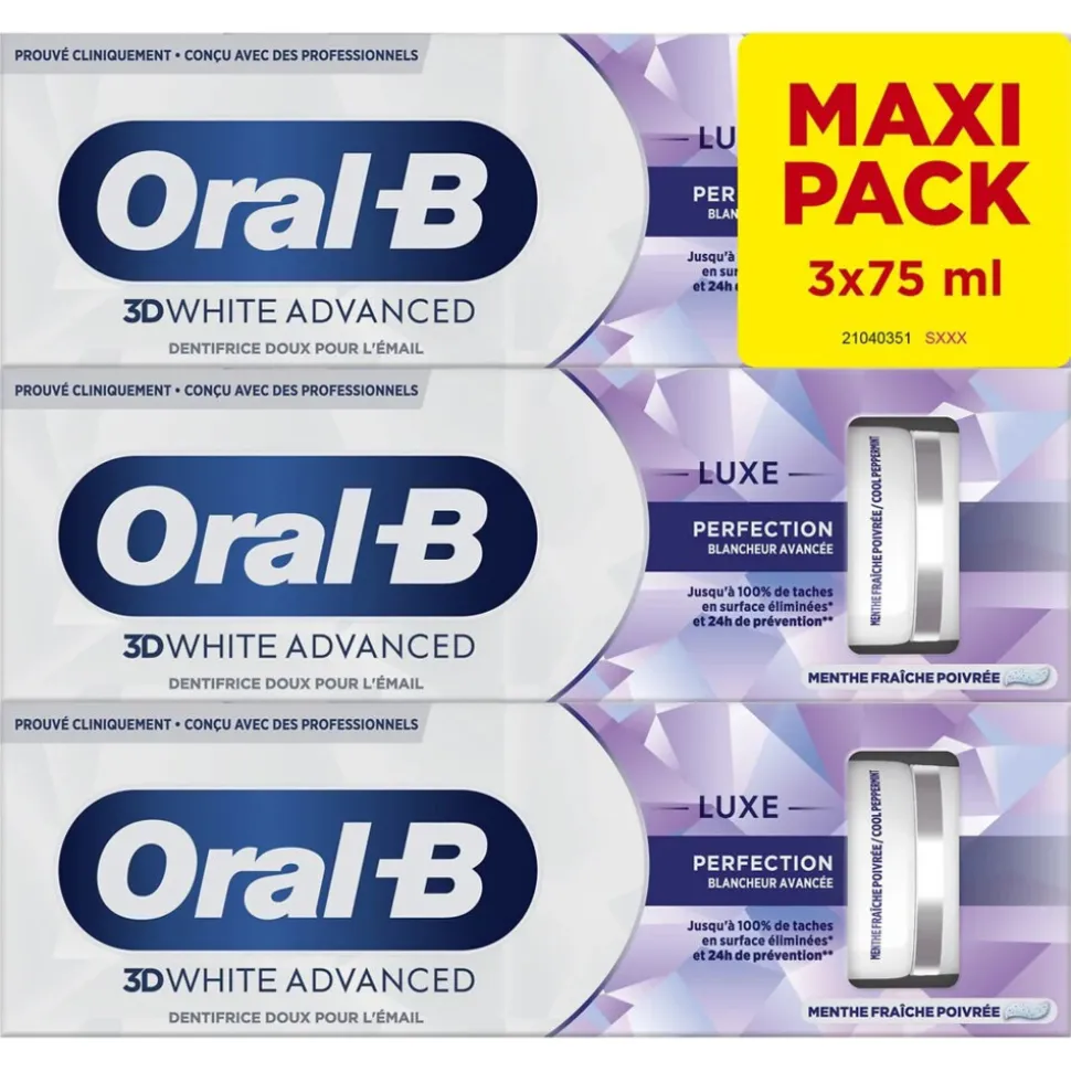 Oral-B Tandpasta Luxe Perfection Whiteness 3 x 75 ml