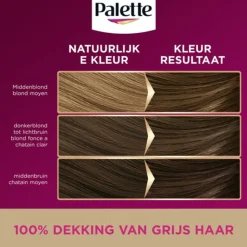 Palette Intensive Oil-Care Color Haarkleuring 600 Lichtbruin