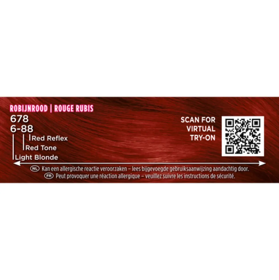Palette Intensive Oil-Care Color Haarkleuring 678 Robijn Rood 115 ml