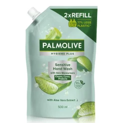 Palmolive Handzeep Navulling Hygiene Plus Sensitive Antibacteriële 500 ml