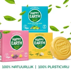 Plasticvrij pakket: 3x shower bars Pakket