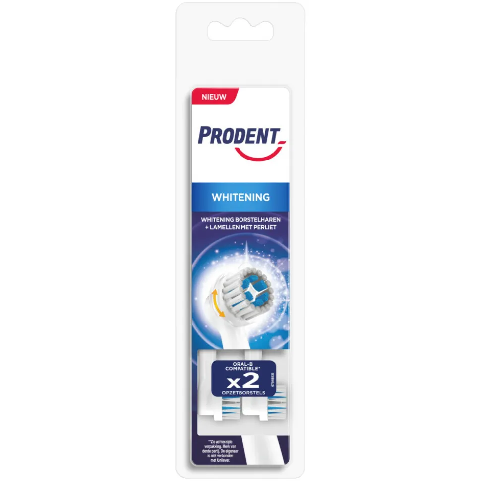 Prodent Opzetborstels White Now 2 stuks