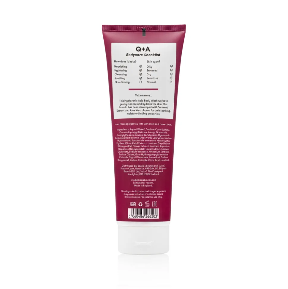 Q+A Hyaluronic Acid Body Wash 250 ml
