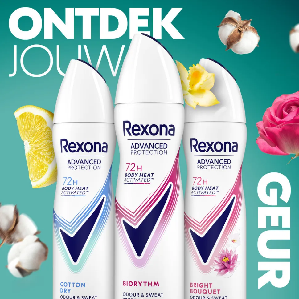 Rexona Deodorant Spray Advanced Protection Ultra Dry Biorythm 150 ml