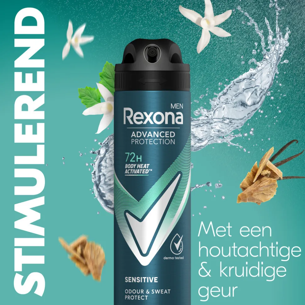 Rexona Men Deodorant Spray Advanced Protection Sensitive 150 ml