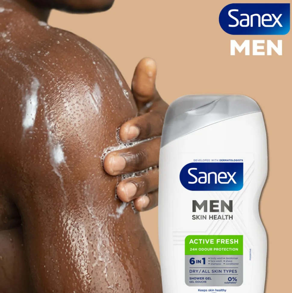 Sanex Douchegel Men Active Fresh 400 ml