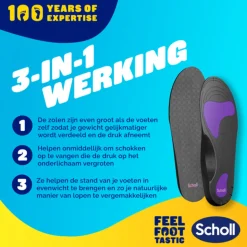 Scholl Balance Inlegzolen Peesplaatontsteking Large (Maat 42,5 - 45)