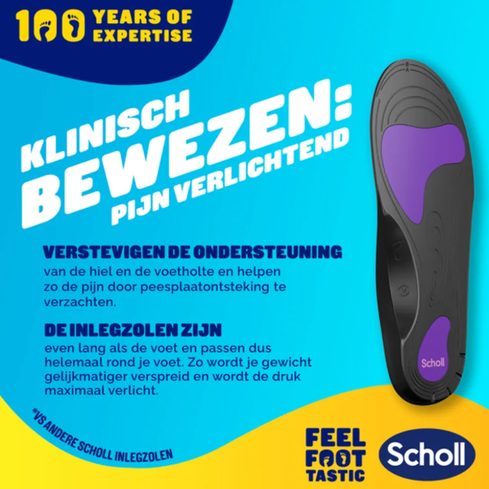 Scholl Balance Inlegzolen Peesplaatontsteking Medium (Maat 40-42)