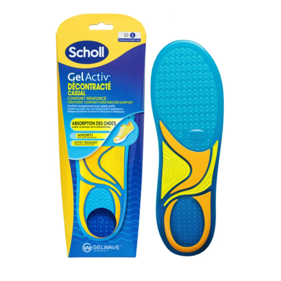 Scholl GelActiv Inlegzolen Casual Large Maat 41-46.5 1 paar