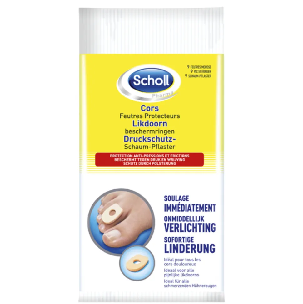 Scholl Likdoorn Beschermringen 9 stuks