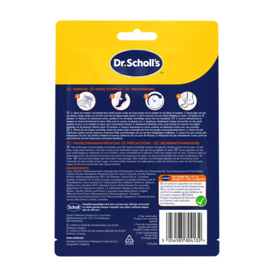 Scholl Voetmasker Verzachtend en Revitaliserend 1 paar