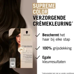 Schwarzkopf Creme Supreme Haarkleuring 4-0 1 set