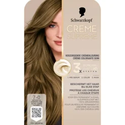 Schwarzkopf Creme Supreme Haarkleuring 7-0 1 set