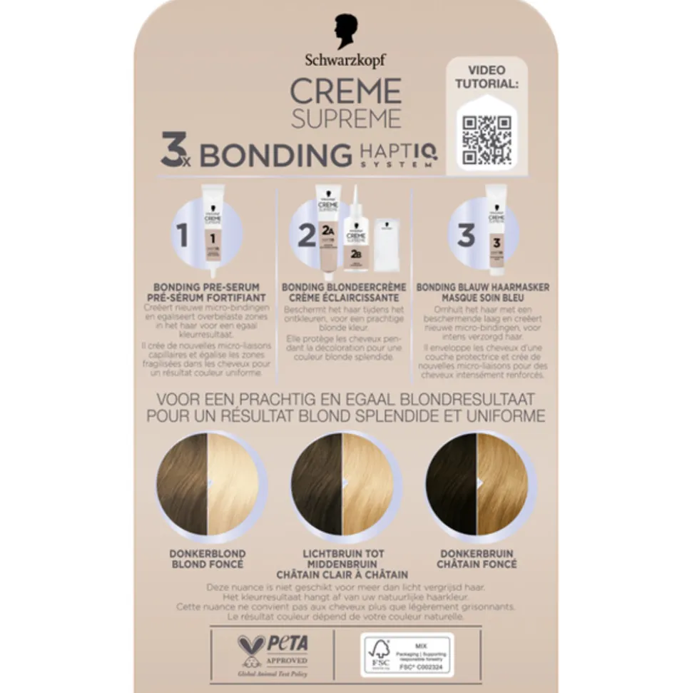 Schwarzkopf Creme Supreme Haarkleuring L1++ 1 set