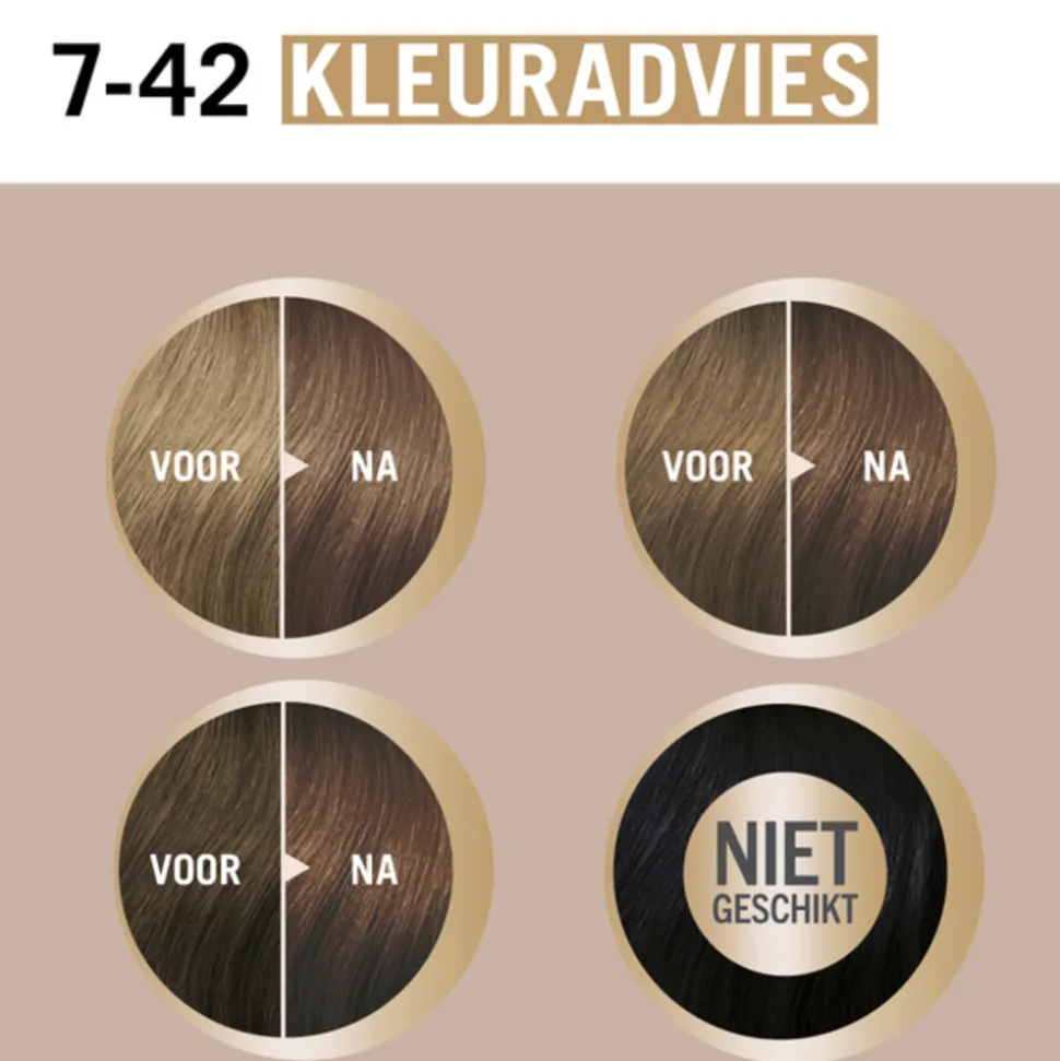 Schwarzkopf Creme Supreme Haarkleuring 7-42 1 set