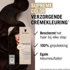 Schwarzkopf Creme Supreme Haarkleuring 3-0 1 set